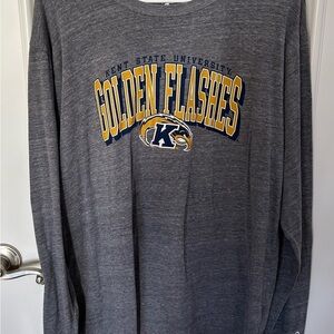 Kent State University Golden Flashes Gray Long Sleeve T-Shirt